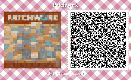 Patchwork Board Game QR Code for Animal Crossing New Horizons