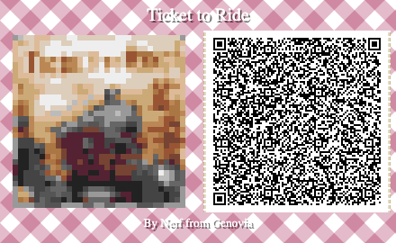 Ticket to Ride Board Game QR Code for Animal Crossing New Horizons