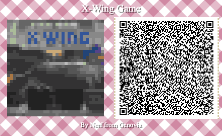 X Wing Miniatures game QR code for Animal Crossing New Horizons