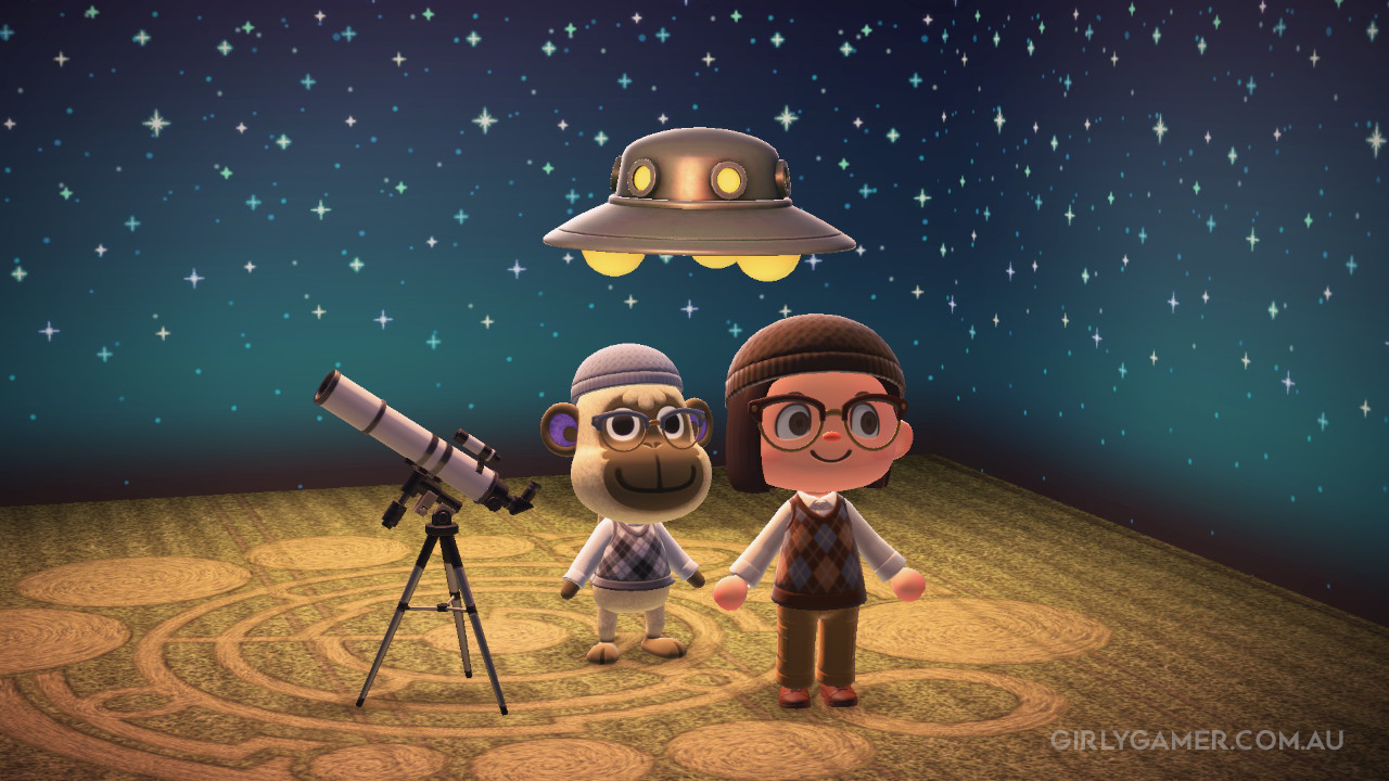 animal crossing new horizons UFO spotting deli game screenshot nerfenstein