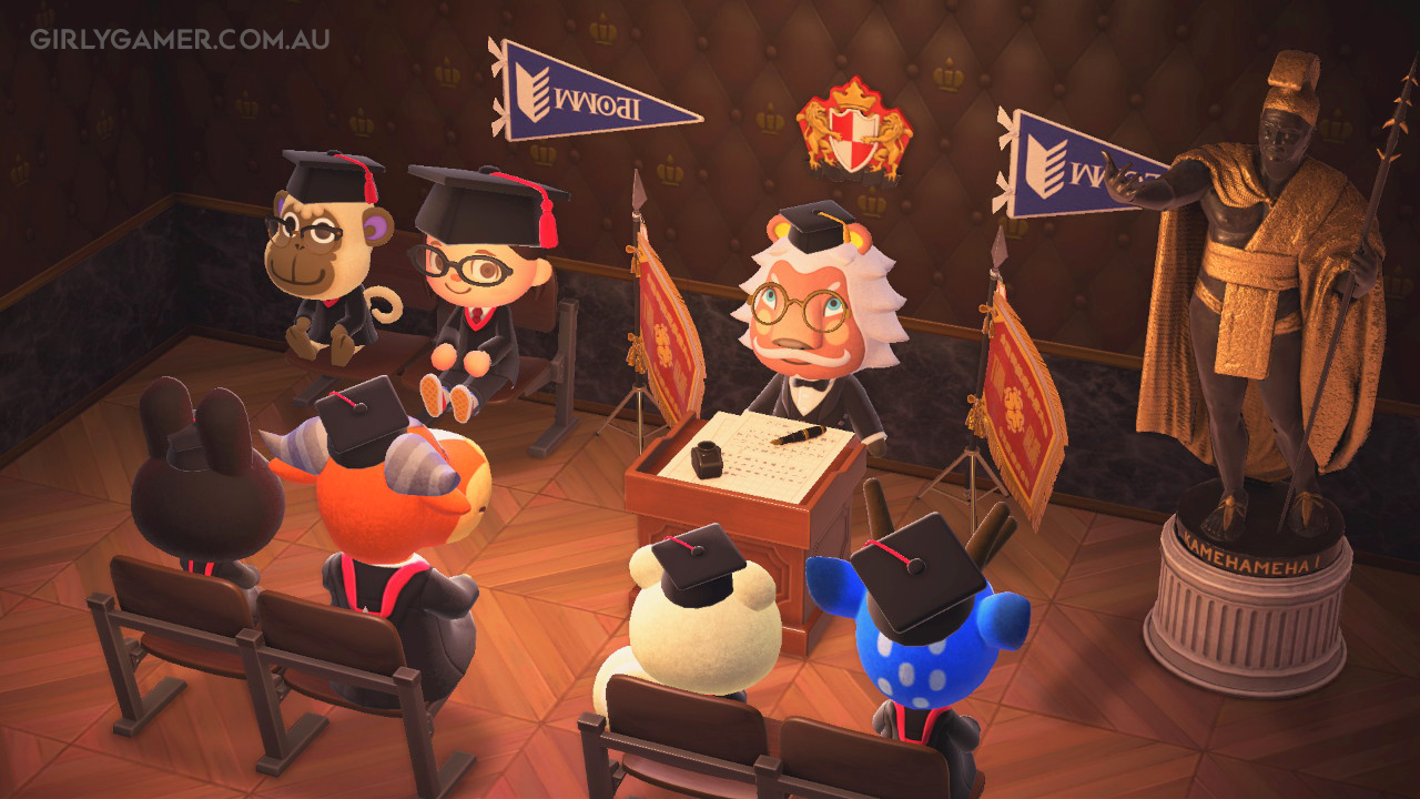 animal crossing new horizons graduation deli game screenshot nerfenstein