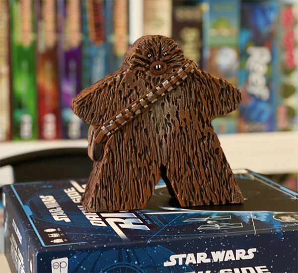 Chewbacca meeple star wars chewie meeple display by board game gran