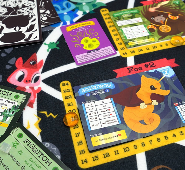 horrible adorables familiars and foes board game on kickstarter