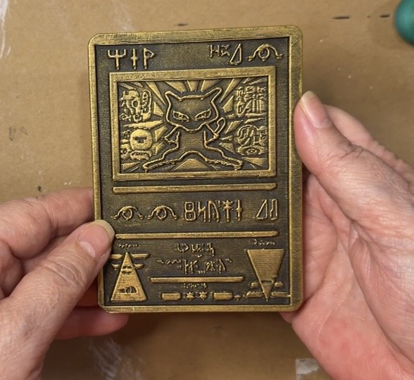ancient mew 3d printed card