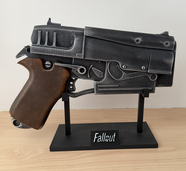 10mm Fallout blaster pistol 3D Print by GGs GameRoom