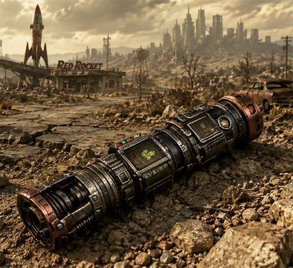 Fallout lightsaber hilt by GGs GameRoom on YouTube