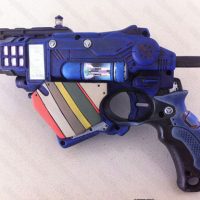 Nerf Vortex Proton Doctor Who mod – Tardis fun!
